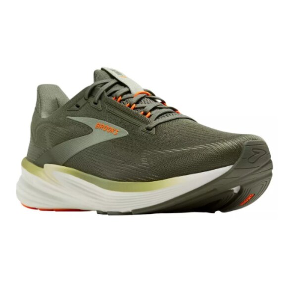 [BUY NOW] Running Shoes Men's Revel 8 Brooks/Color: Olive/Tea/Orange - Picture 5 of 7